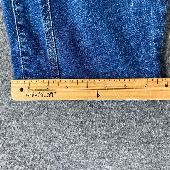 Pilcro‎ Cargo Jeans Womens Petite 33P Blue Cropped Ankle - Picture 10 of 13